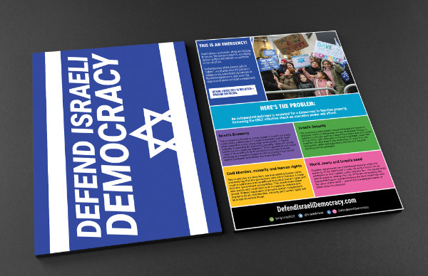 Defend Israeli Democracy Flyer